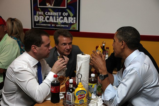 Обама Медведев бургер