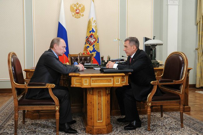 Встреча Путина В.В. с Президентом Татарстана Рустамом Миннихановым 41d4ce9ba9755650bd7f