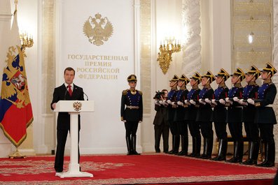 Выступление на церемонии вручения Государственных премий Российской Федерации.