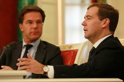  Пресс-конференция по итогам российско-нидерландских переговоров. С Премьер-министром Нидерландов Марком Рютте.