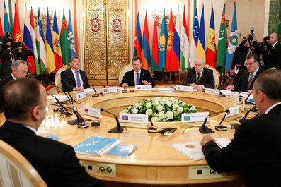 Неформальное заседание Совета глав государств СНГ.