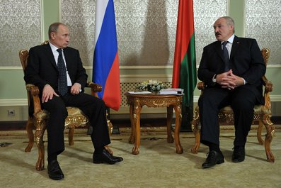 С Президентом Белоруссии Александром Лукашенко.