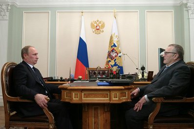С председателем Либерально-демократической партии России Владимиром Жириновским.