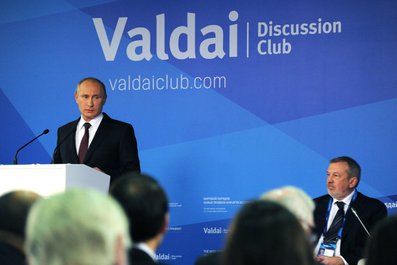 На заседании Международного дискуссионного клуба «Валдай».